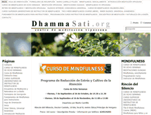 Tablet Screenshot of dhammasati.org